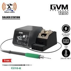 GVM T210S SOLDER STATION ORIGINAL - SOLDER LAYA LED LCD - SOLDER CEPAT PANAS TEKNISI PONSEL HANDPHON