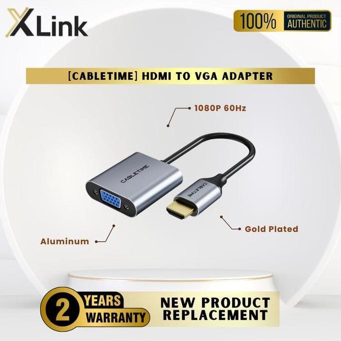 HDMI to VGA CABLETIME HD Video Converter