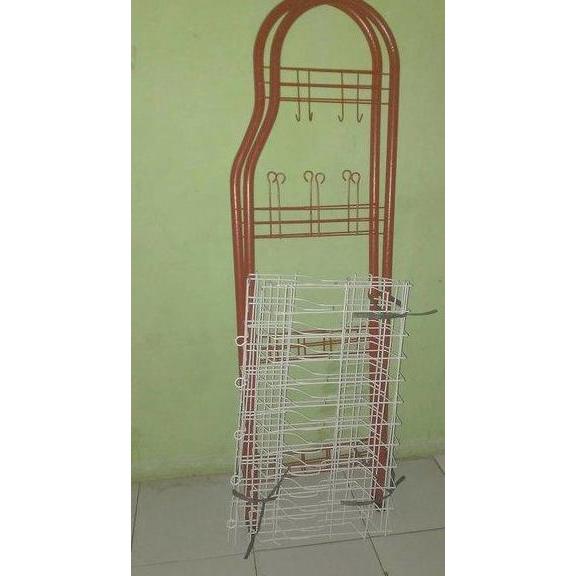Rak Piring Gelas Dapur Dragon Jumbo Besar 4 Susun Rak Anti Karat