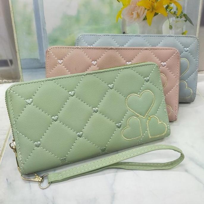 DOMPET PANJANG RESLETING 1 WANITA IMPORT. DOMPET TIPIS WANITA RESLETING 1