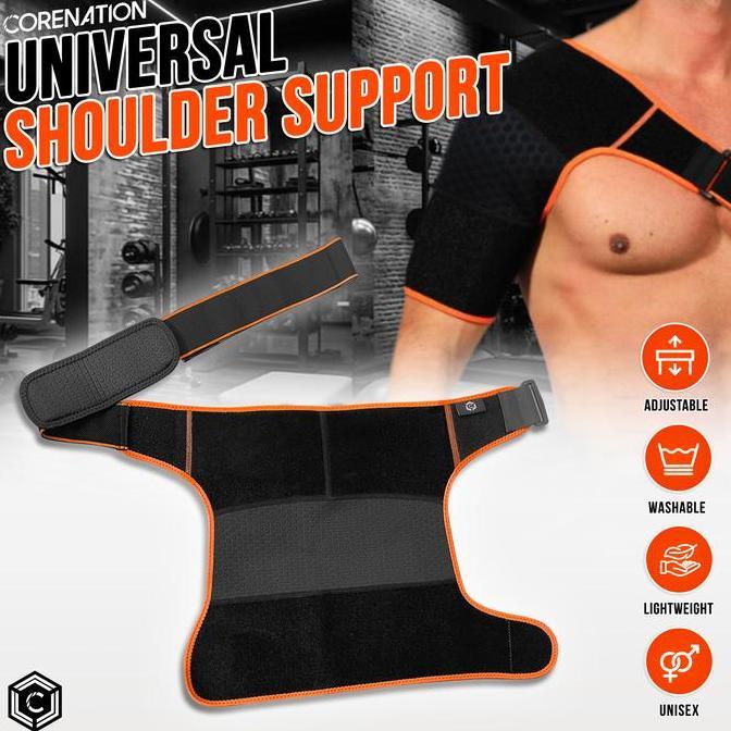 CoreNation Shoulder Support Penyangga Bahu Universal | Penyangga Bahu Olahraga | Alat bantu Penyangg