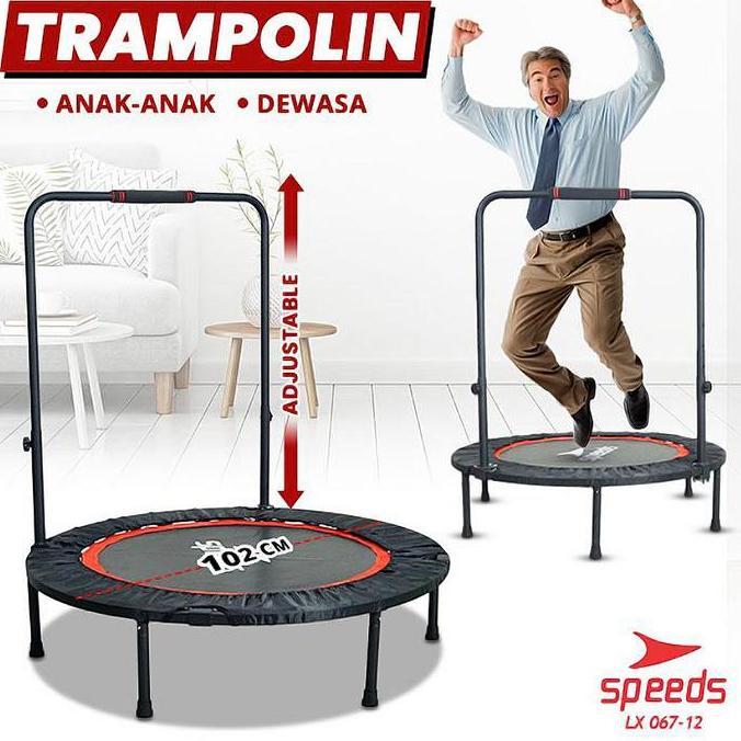 SPEEDS Trampoline Dewasa Trampolin Anak 40" Lompat Trampolin Mainan Anak Fitness Gym 067-12-13