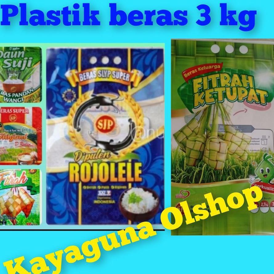 Promo Plastik Beras Rojolele, Fitrah 3 Kg Isi 50 Lembar