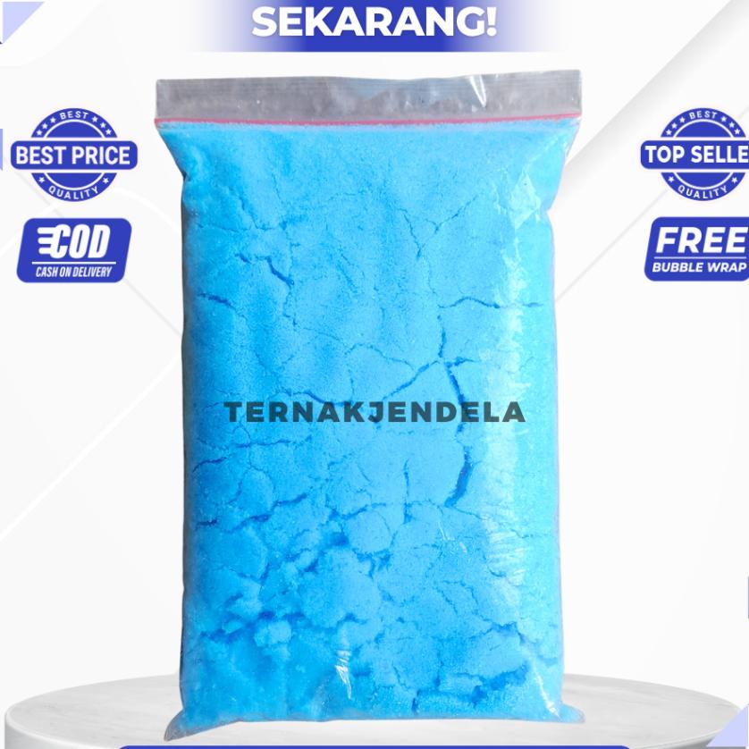 Copper Sulfat /  Terusi Anti Lumut 1 Kg - Penjernih Air, Kolam Renang, Tembaga Sulfat Untuk Sapi Pmk
