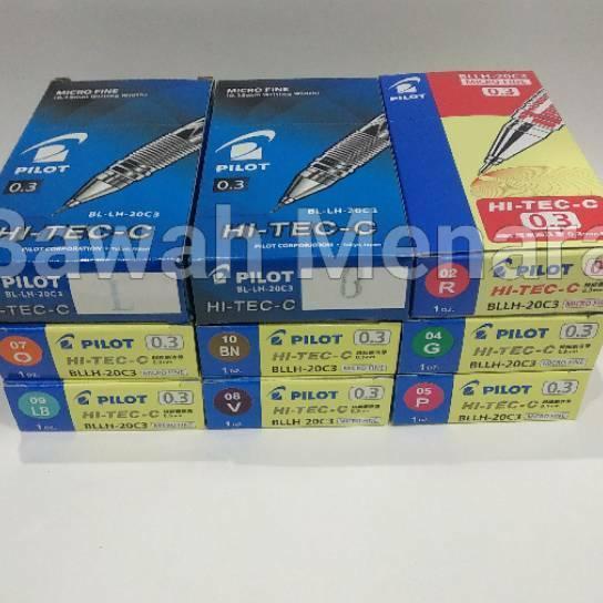 Lusin Grosir Pulpen Pilot 0.3 Hitech Hi-Tech Pack
