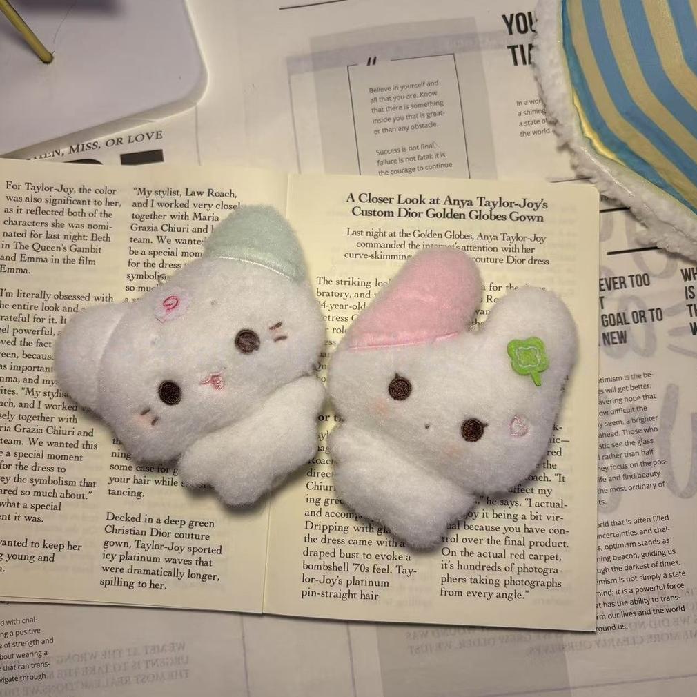 TERMURAH Gantungan Kunci Boneka Kelinci Semanggi  Keychain Boneka Kucing Kue Ikan Cute Doll Pendant 