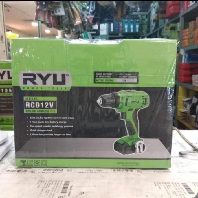 Ryu RCD12V bor Cordless 12 Volt mesin bor batere RCD 12V Bor Cas 12 V