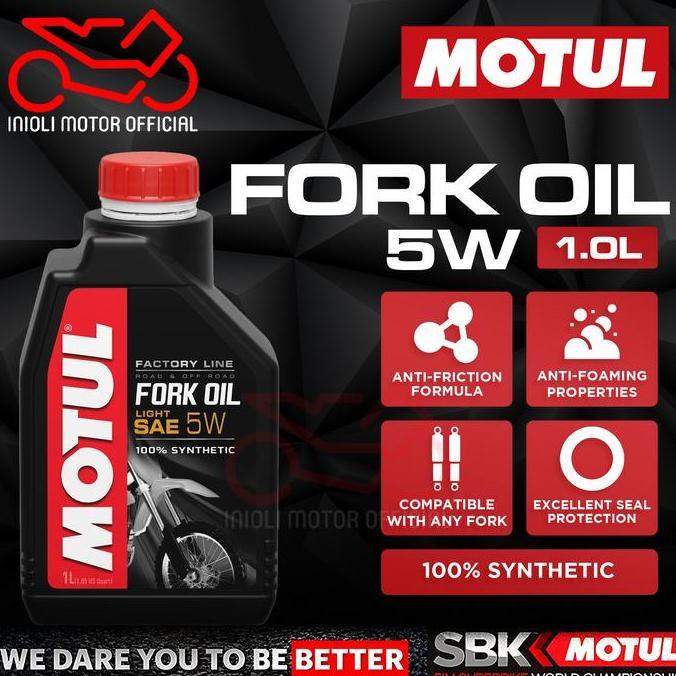 MOTUL FORK OIL LIGHT SAE 5W 1L OLI SHOCK MOTOR OHLINS SHOWA KAYABA WP FORK PREMIUM MOTUL IMPORT ORIG