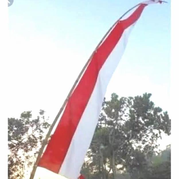 Ready BENDERA UMBUL UMBUL MERAH PUTIH / LAYUR MERAH PUTIH / BAGDROP MERAH PUTIH / LAYUR MERAH PUTIH 