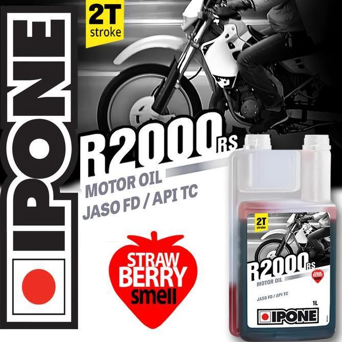 OLI SAMPING IPONE R2000 RS FRAISE AROMA STRAWBERRY OLSAM IPONE MOTOR 2 TAK 2T 2T-STROKE 1L 1.0L 1 LI