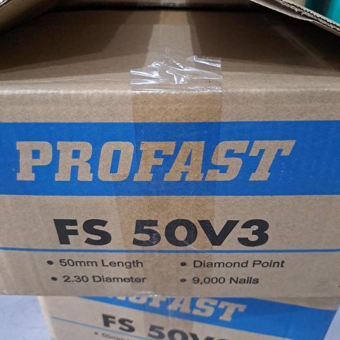 FS50V3 Paku Tembak 50 mm Ulir 2,3 mm Coil Nail 5 cm isi 9000 pcs / Dus