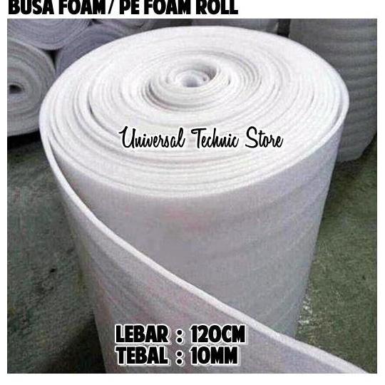 Busa Foam / PE Foam Roll / Underlayer Foam Lebar 120cm Tebal 10mm
