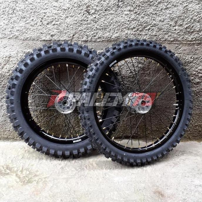 Wheelset Trail 21 18 Ban Dunlop KLX Dtracker 150 Velg Expedition