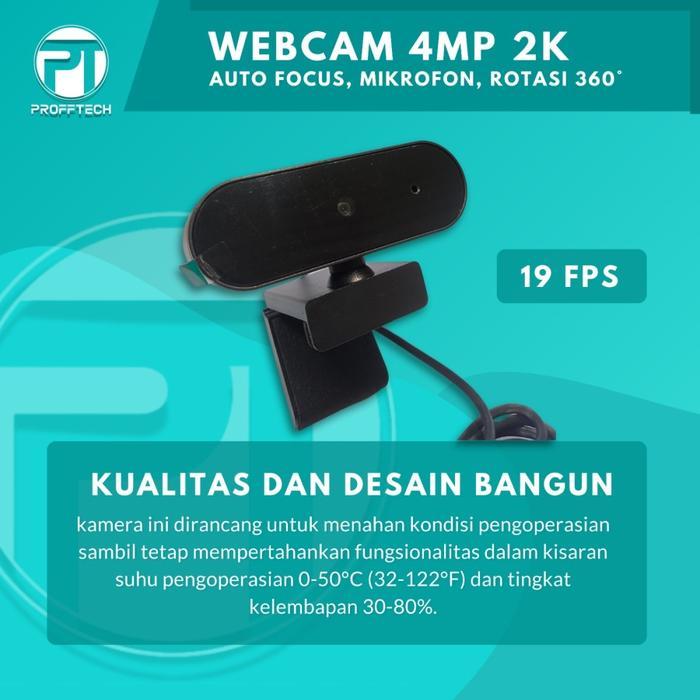 Webcam 2K QHD 4MegaPixels with Mic UltraWide Original Profftech