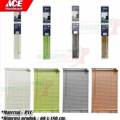 Bungavezza - Tirai Gulung Jendela PVC 60 cm x 180 cm Venetian Blind Kerei Gorden Kris Forhom Origina