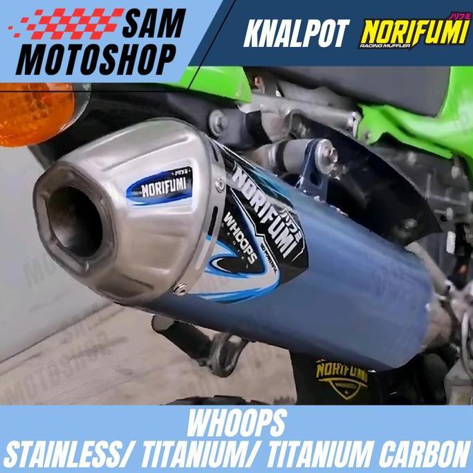 KNALPOT NORIFUMI WHOOPS TITANIUM FULL SET MOTOR KX 250 F/XC YZ 250 F/XC