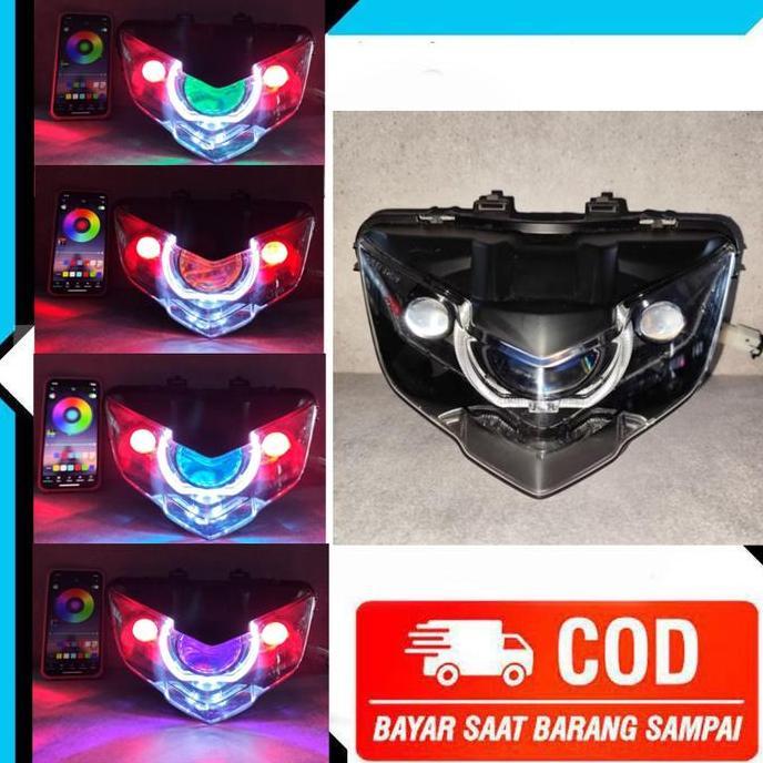 Lampu Biled MX King V2 Reflektor orinal RJB Android Paket Lengkap