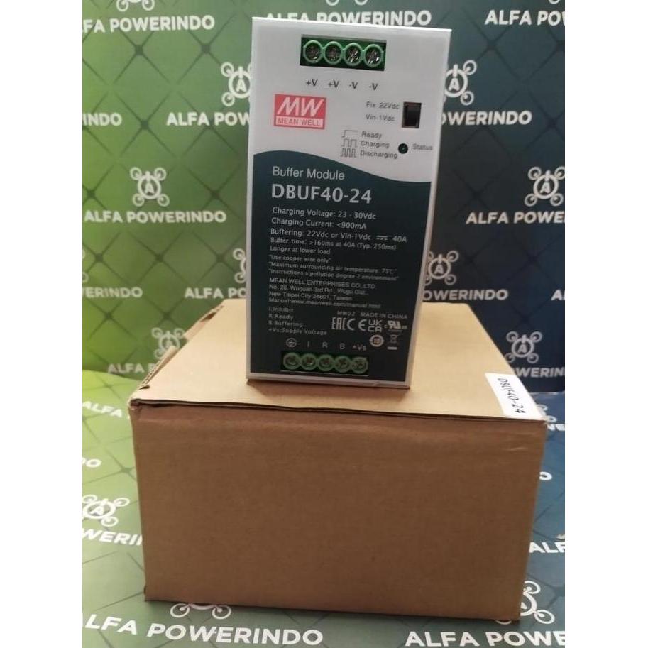 Terbaru UPS Buffer Modul (No Inrush) 24V DC 40A Meanwell DBUF40-24 Alfapower10 Juara