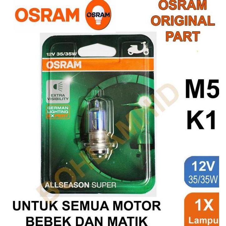 Lampu Motor OSRAM ALL SEASON SUPER ADDRESS H6 M5 T19 35W Blade Helm