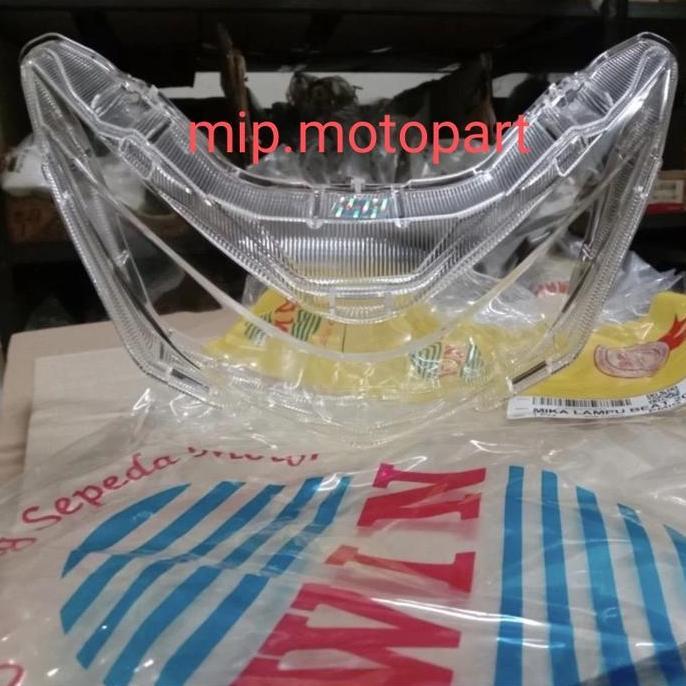 mika kaca lampu depan beat all new led deluxe tahun 2020-2021-2022-2023 berkualitas projie