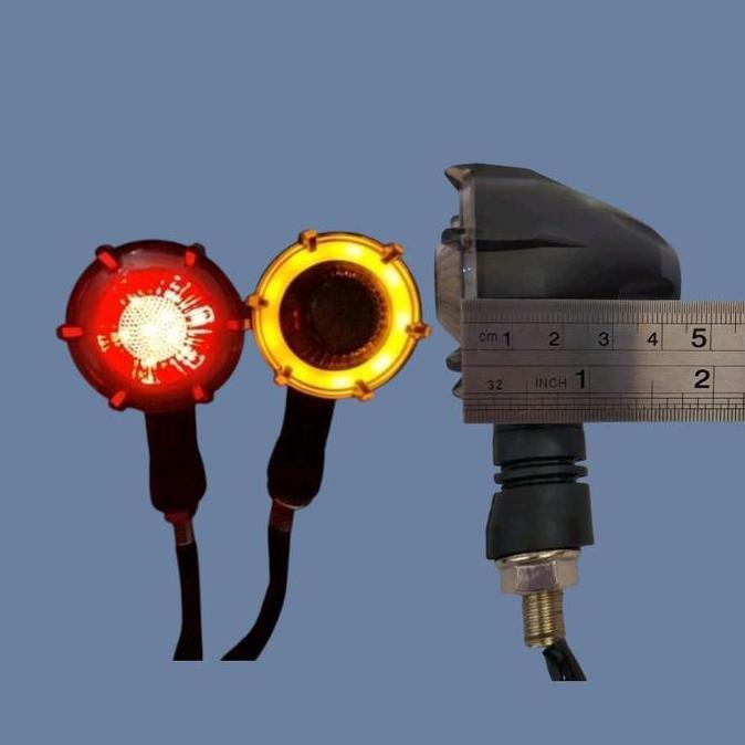 lampu sein led bulat running japstyle jadul cb 100 tiger rx king megapro klx crf Motor Motorcycle