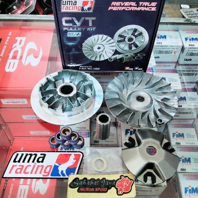 Rumah Roller Set Pulley CVT Set Uma Racing AEROX NMAX 13,8 Derajat