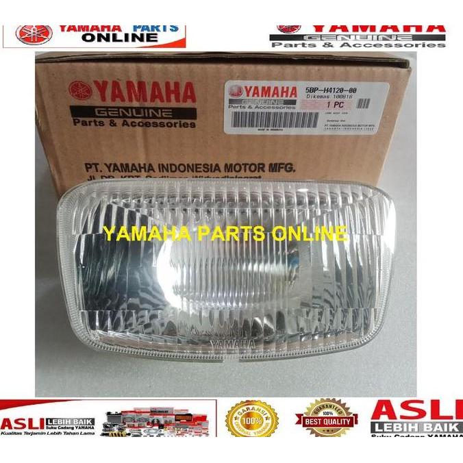 LAMPU DEPAN REFLEKTOR ONLY RXKING 2002 S/D 2006 5BP-H4120-00 , LAMPU DEPAN REFLEKTOR SAJA SCOIO 2001