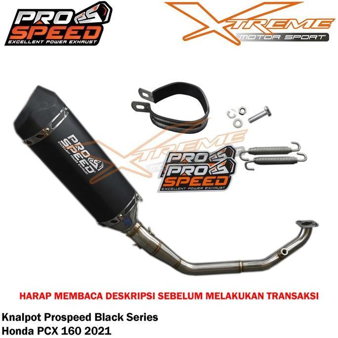 Knalpot Prospeed Black Series / CNC PCX / Vario / ADV 160 / Vario 150 Fullsystem