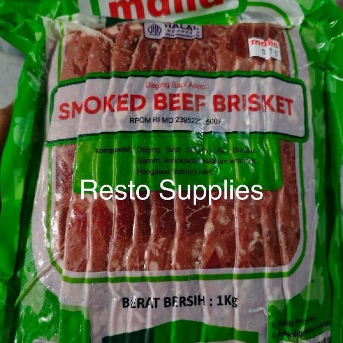AROMA Malia beef bacon (smoked beef brisket) 1 kg