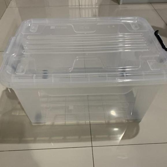 Box Container CB 52 Liter EZY Transparan Shinpo Kontainer Baju Plastik