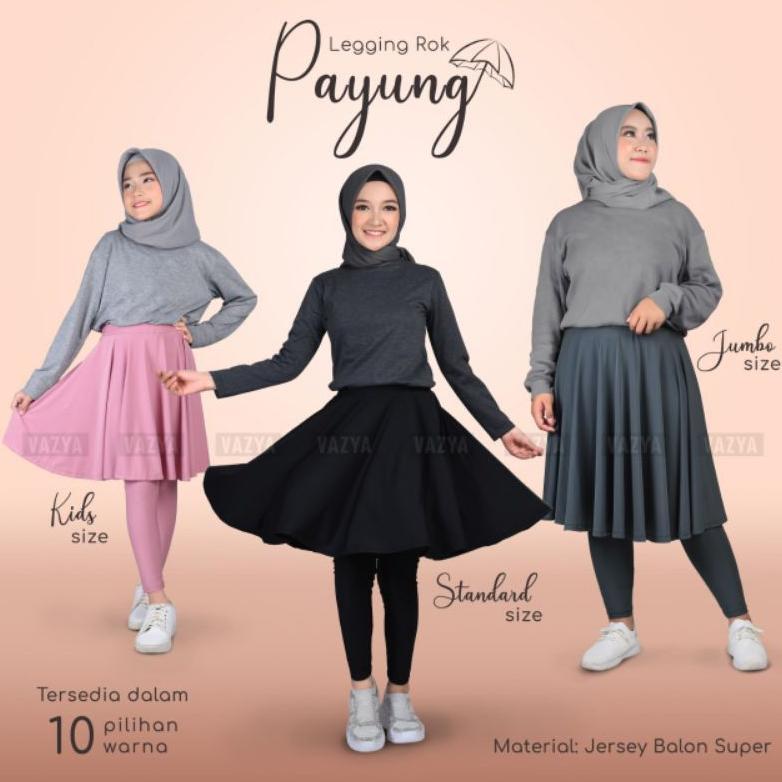 paket hemat leging rok swing olahraga /legging / leging rok payung jumbo
