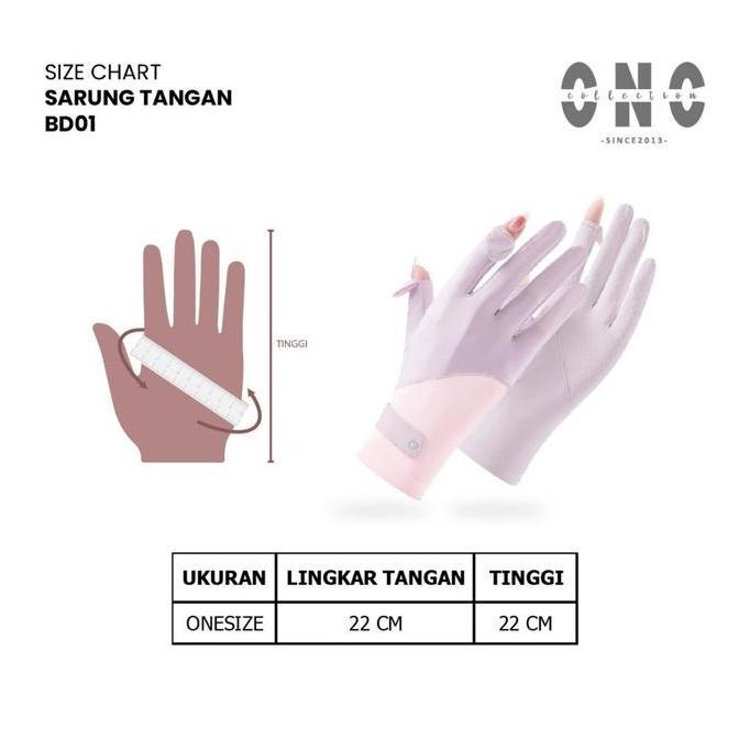 Munashops_Corp - Sarung Tangan Wanita Bd01 Sarungatangan Motor Ice Silk Outdoor Driving