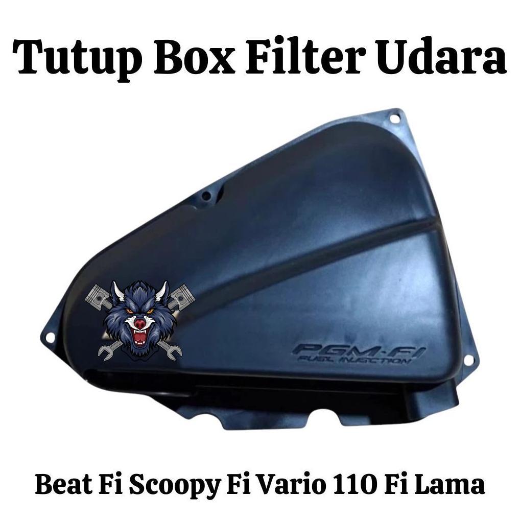 Garnish Aksesoris Tutup Box Udara Filter Beat Fi Scoopy Fi Vario 110 Fi Lama Silver