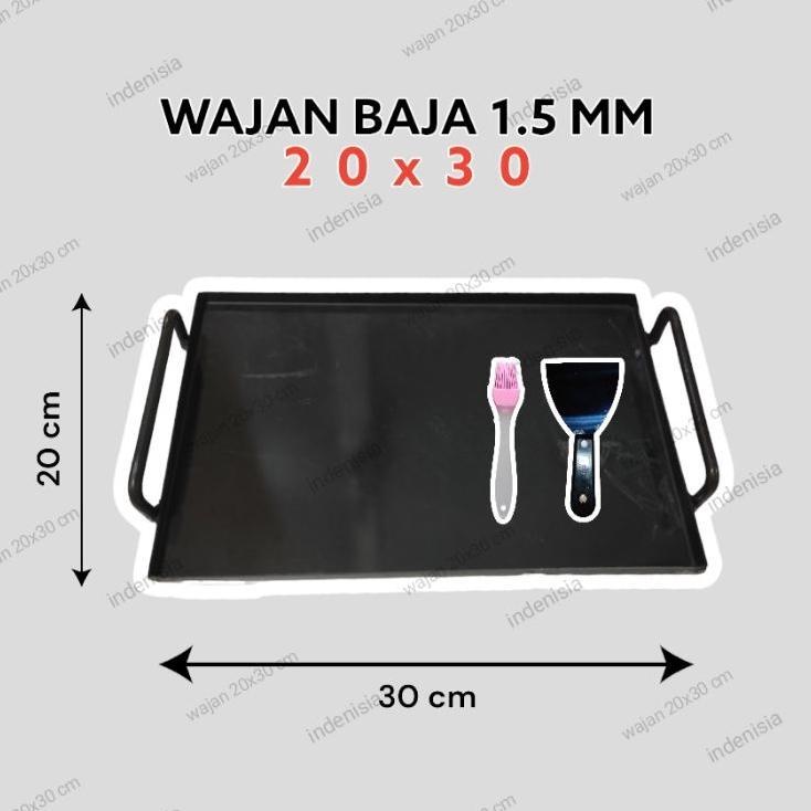 [20X30] Wajan Kotak Mini / Wajan Roti Bakar / Wajan Kebab / Wajan Sosis / Wajan Roti Panggang / Toas