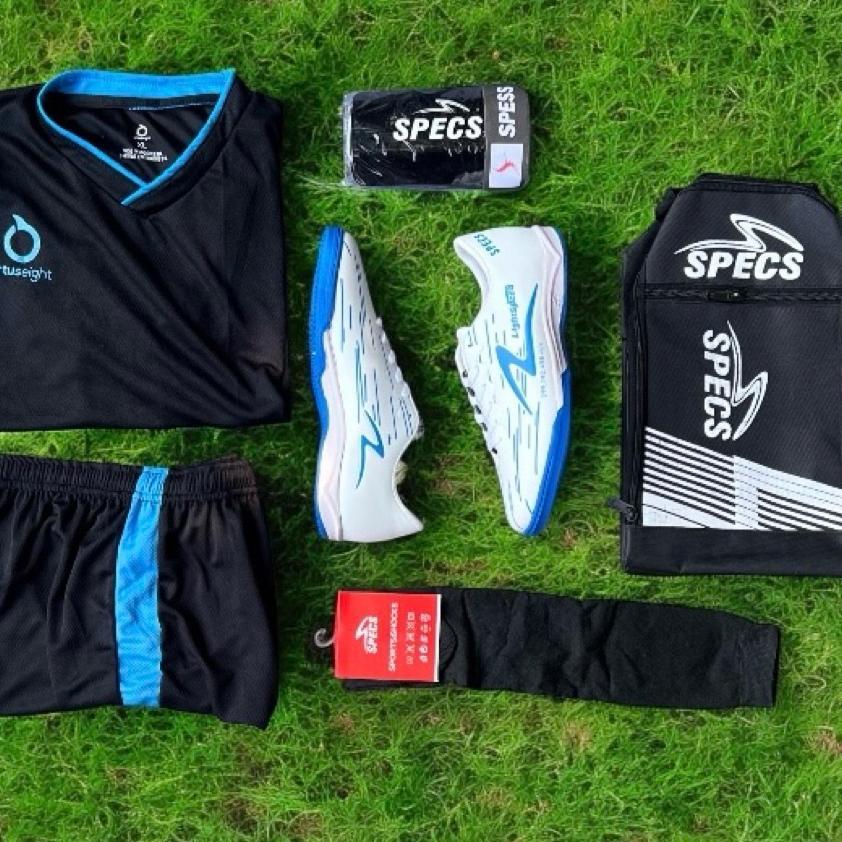 (Paket 5) Sepatu Futsal Specs Accelerator Lightspeed Warna Ungu Hitam Merah Premium