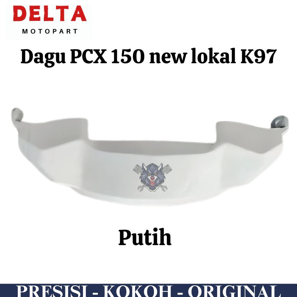Cover front center dagu PCX 150 new lokal K97 2017 2018 2019 2020 putih