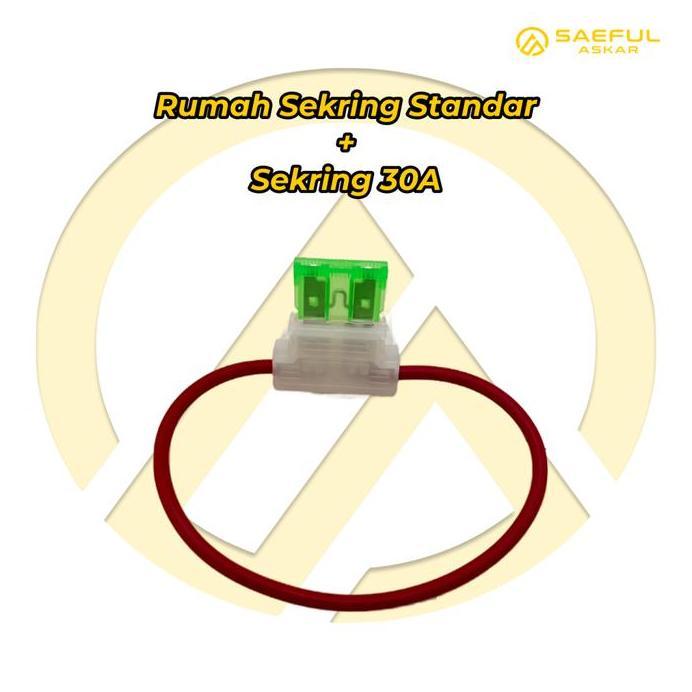 Box Sekring Sikring Fuse 30A dengan Kabel Sepeda Listrik