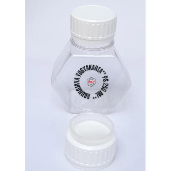Botol madu Hexagonal / Botol 250 ml Hexagon / PS 250 ml hexagonal / Ps 250 ml / Toples Madu