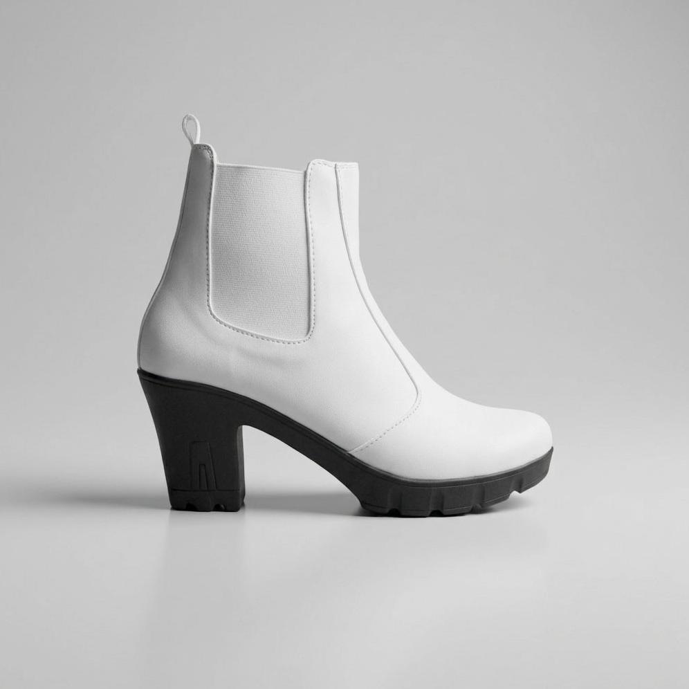 HOT SALE Hertz - Sepatu Boots Wanita V 3371 Heels Wanita Trendi Berkualitas Warna Hitam