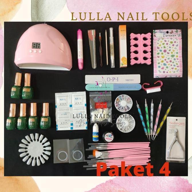 PAKET USAHA NAIL GEL /PAKET4 /PAKET NAIL GEL KOMPLIT / PAKET NAIL ART /PAKET  NAIL ART/PAKETANAIL GE