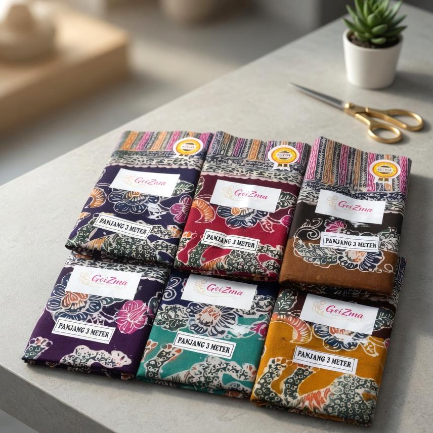 HOT DEALS GeiZma - Kain Selendang Gendong Bayi Panjang 3 Meter Batik Naga Liong Burung Cukin Pekalon
