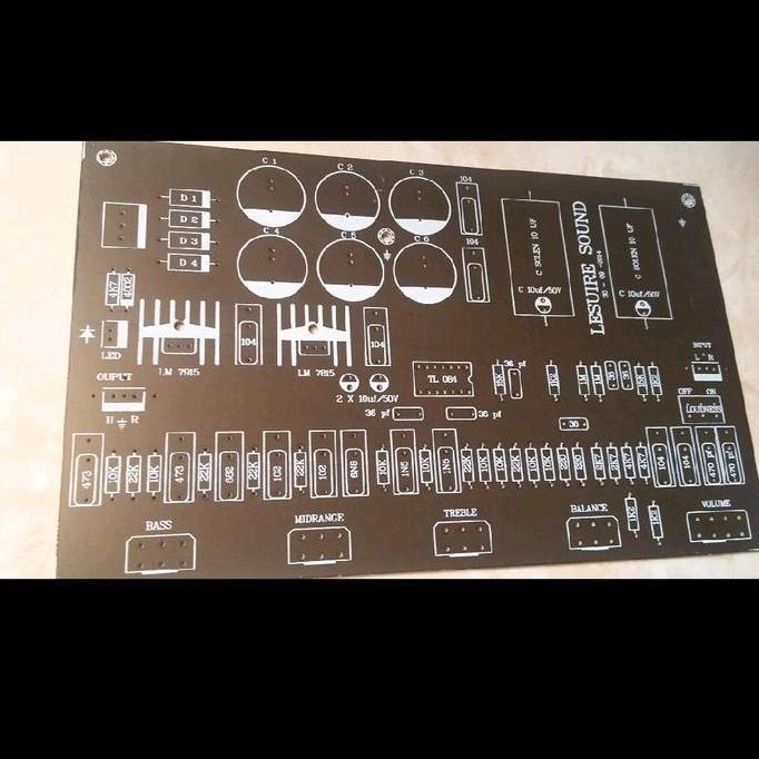 TONE CONTROL BI-FET BIFET TONECONTROL TL074 TL084 TL 084 TL 074 PERTINAX HITAM BBM27