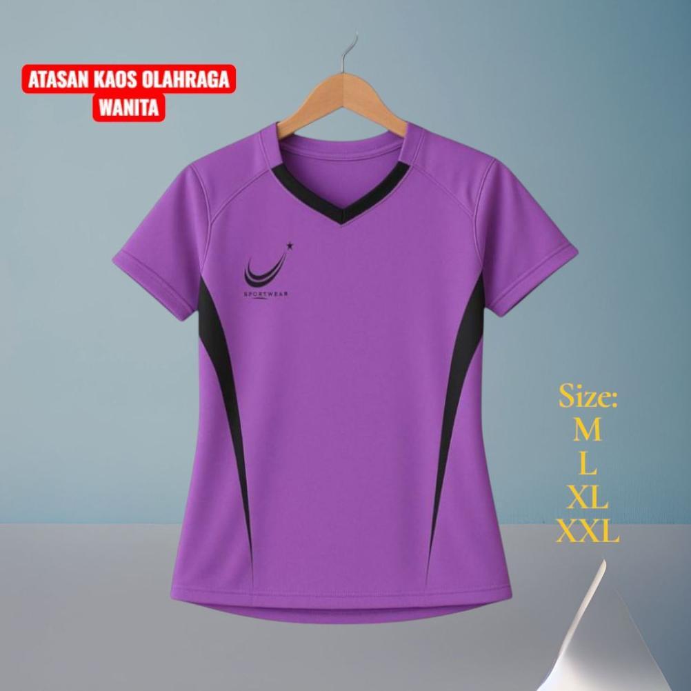 original atasan kaos olahraga wanita  baju senam aerobik zumba yoga fitness jogging