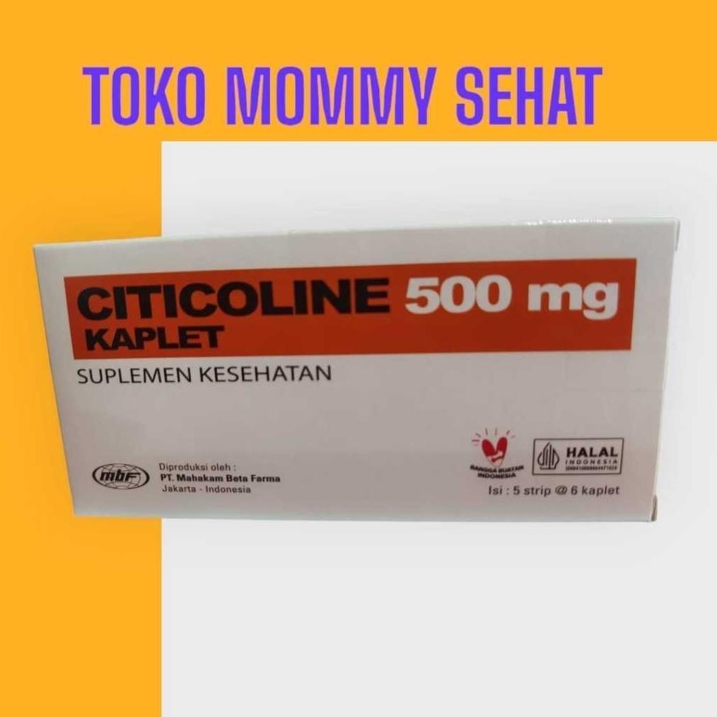 Citicoline Mahakam 500Mg Box 30 Kaplet Asli