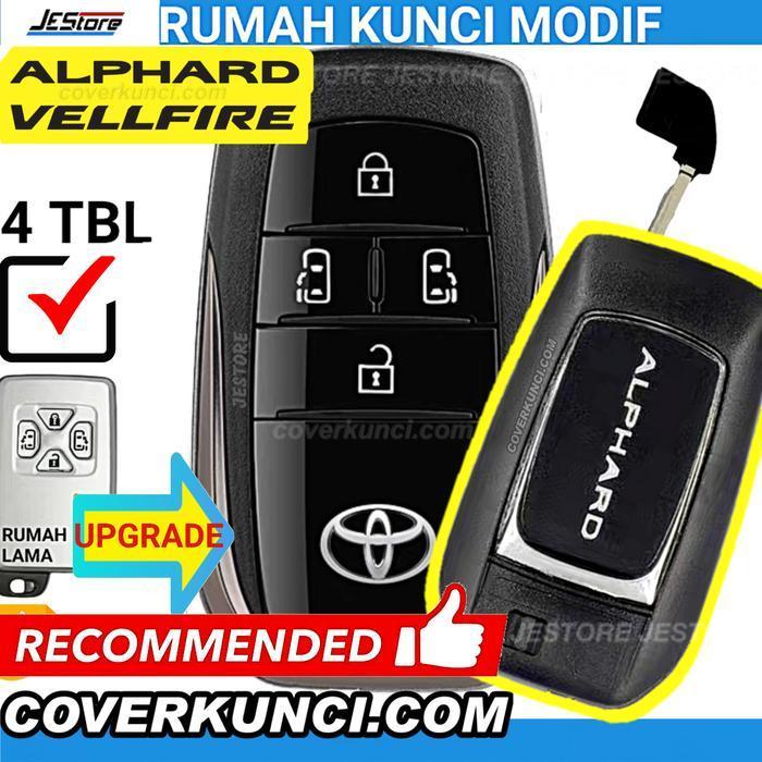 ALPHARD CASING KUNCI ALPHARD TOYOTA REMOTE KEY RUMAH KUNCI MODIF KUNCI