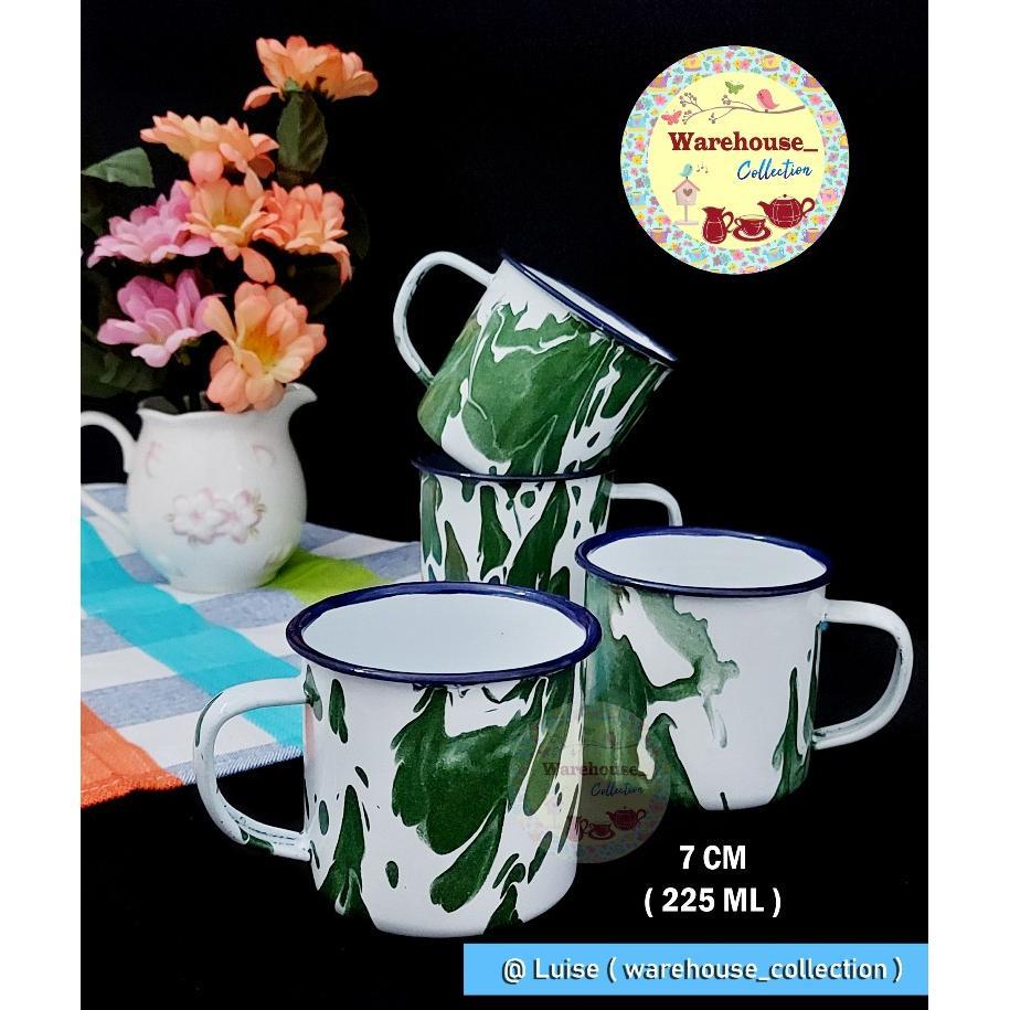 CANGKIR SENG BLIRIK/CANGKIR BLIRIK 7 CM / CANGKIR ENAMEL BLIRIK/GELAS BLIRIK/CANGKIR JADUL