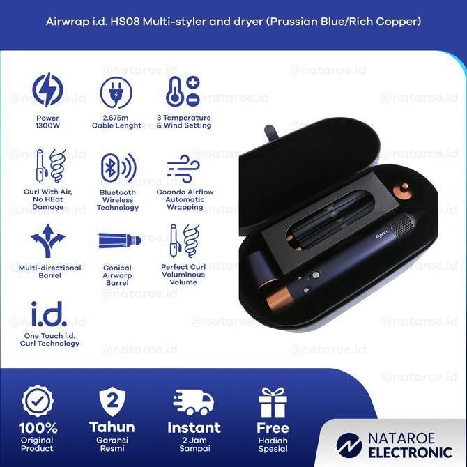 Dyson Airwrap i.d. HS08 Multi-styler and dryer (Prussian Blue/Rich Copper)