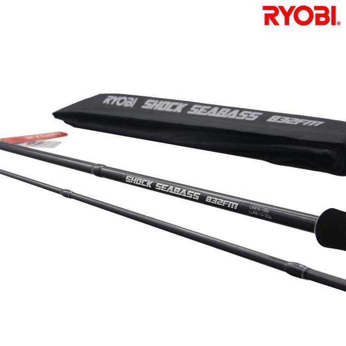 Termurah Joran Pancing Ryobi Shock Seabass (Fuji) Fishing Rod Spinning