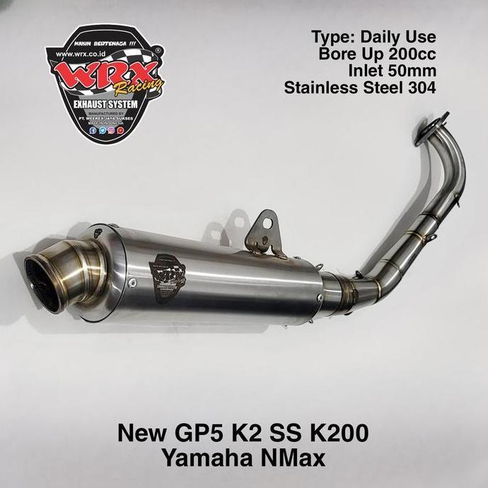 FYP KNALPOT WRX NEW GP5 SS K200 NMAX *