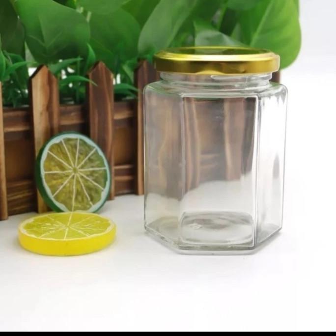 Best Deals Toples Kecil Mini Hexagonal 45Ml Segi Enam Kaca Bening Awet Kuat Tebal Tahan Panas 45Ml J